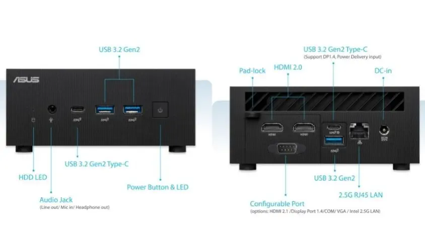 Asus PN64-BB3012MD Barebone Mini PC