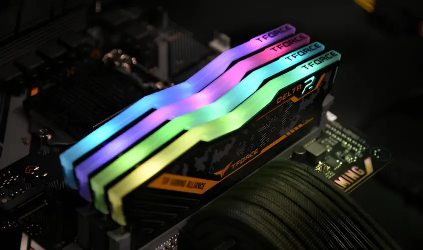 Team T-Force TUF RGB Gaming Alliance 16GB (2x8GB) 3200MHz DDR4 Gaming Ram (TF9D416G3200HC16CDC01)