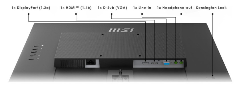 MSI Pro MP242A Flat 23.8″ 4ms 100Hz Full HD Monitör                               