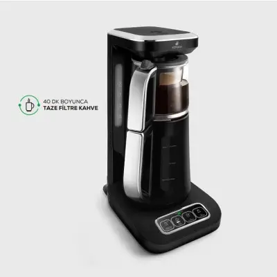 Karaca Çaysever Robotea Pro 4in1 2500 W Starlight Konuşan Cam Demlikli Çay Makinesi