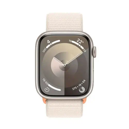 Apple Watch Series 9 GPS Yıldız Işığı Alüminyum Kasa ve Yıldız Işığı Spor Loop