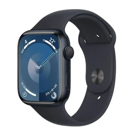 Apple Watch Series 9 GPS Gece Yarısı Alüminyum Kasa ve Gece Yarısı Spor Kordon
