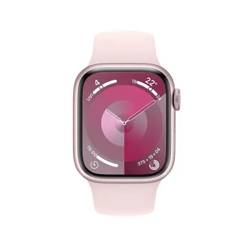 Apple Watch Series 9 GPS Alüminyum Kasa ve Uçuk Pembe Spor Kordon
