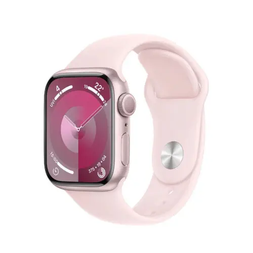 Apple Watch Series 9 GPS Alüminyum Kasa ve Uçuk Pembe Spor Kordon