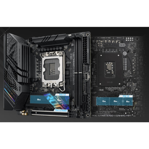Asus ROG STRIX B760I GAMING WIFI B760 Soket 1700 DDR5 7600(OC)MHz Mini ITX Gaming (Oyuncu