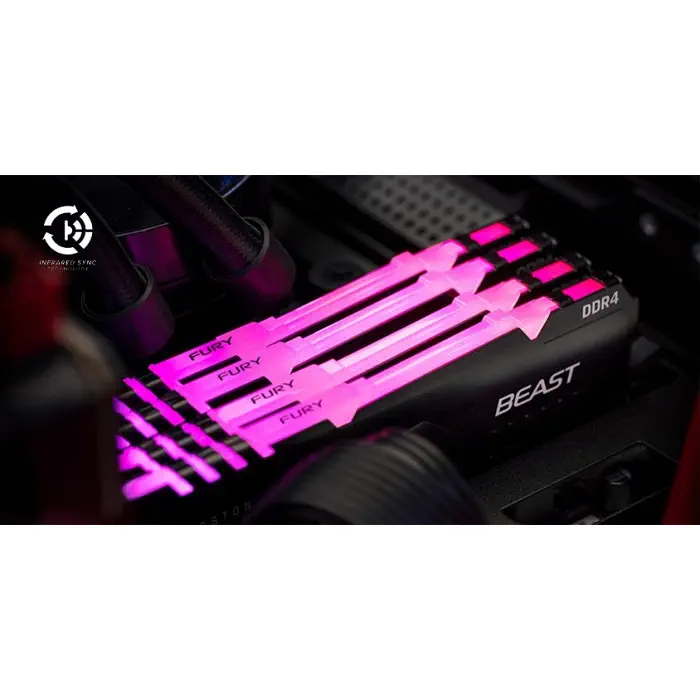 Kingston Fury Beast RGB KF432C16BB2AK2/16 16GB (2x8GB) DDR4 3200MHz CL16 Gaming Ram