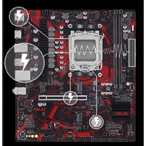 Asus EX-B650M-V7 AMD Soket AM5 DDR5 8000MHz Micro-ATX Anakart