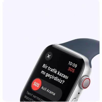 Apple Watch SE 2 nesil GPS 44mm Gece Yarısı Alüminyum Kasa ve Gece Yarısı Spor Kordon - M/L - MRE93TU/A