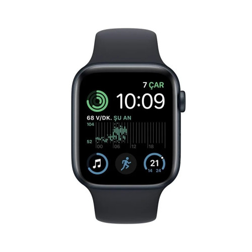 Apple Watch SE GPS Alüminyum Kasa ve Gece Yarısı Spor Kordon