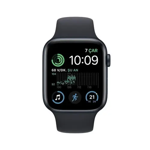 Apple Watch SE GPS Alüminyum Kasa ve Gece Yarısı Spor Kordon