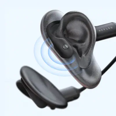 Haylou Purfree Bc01 Kemik Iletimli Kablosuz Bluetooth Kulaklık Siyah (Haylou Türkiye Garantili)
