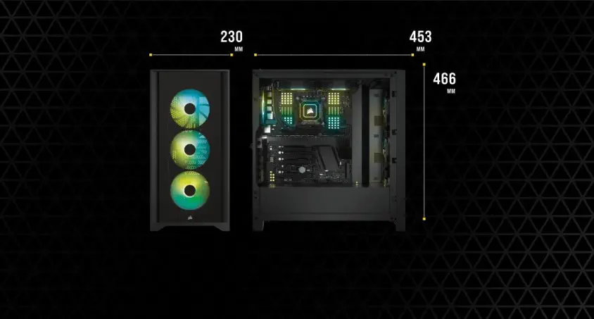 Corsair iCUE 4000X RGB+RM850e Gaming Kasa 
