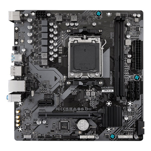 Gigabyte A620M H AMD A620 Soket AM5 DDR5 6400(OC)MHz mATX Gaming Anakart