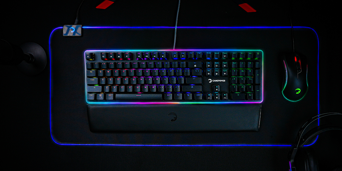 Gamepower Saber RGB mavi blue switch Oyuncu Gaming Klavye