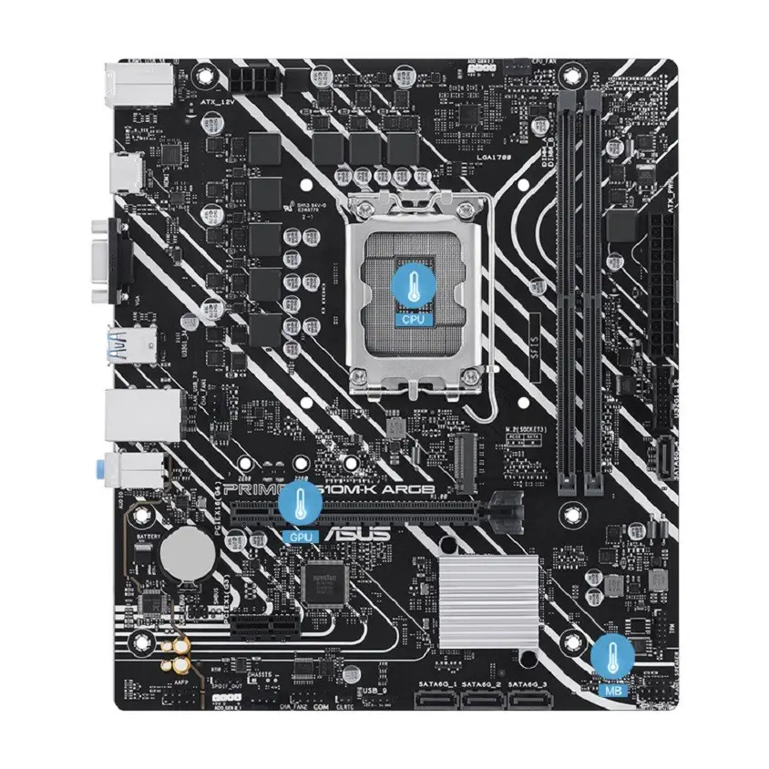 ASUS Prime H610M-K ARGB DDR5 M.2 HDMI VGA mATX 1700p Gaming Anakart