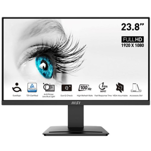 MSI Pro MP2412 23.8″ 1920x1080 VA 100Hz 1ms Anti-Glare  Monitör