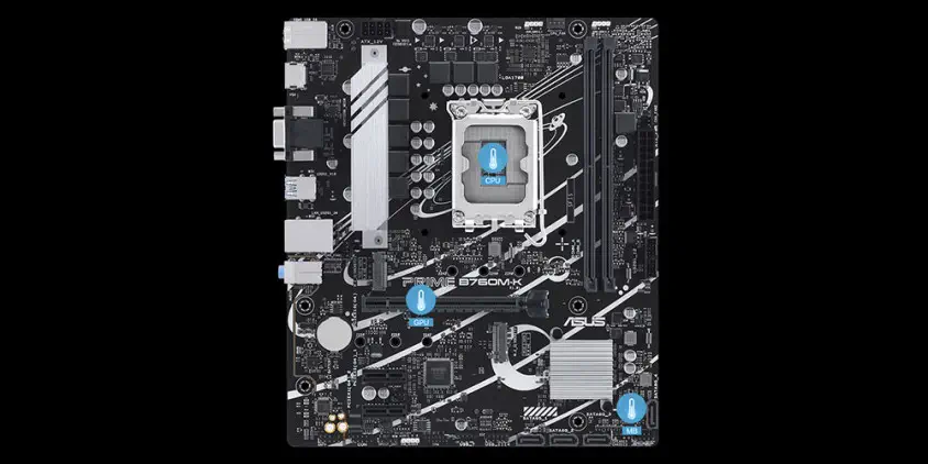 ASUS Prime B760M-K D5 Soket 1700 DDR5 8000(OC)MHz mATX Gaming Anakart