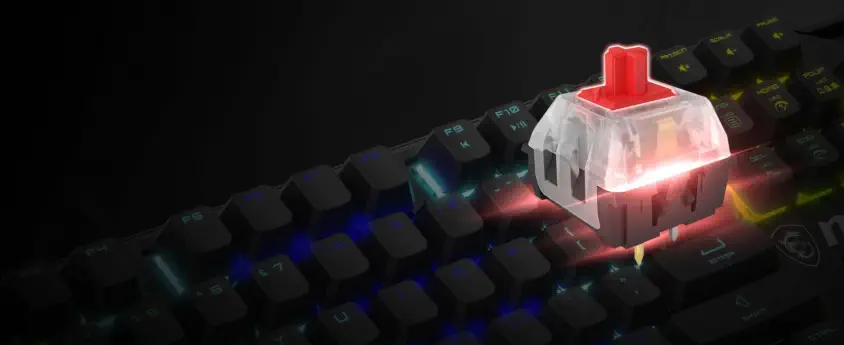 MSI Vigor GK41 Kailh Red Switch Mekanik Kablolu Klavye