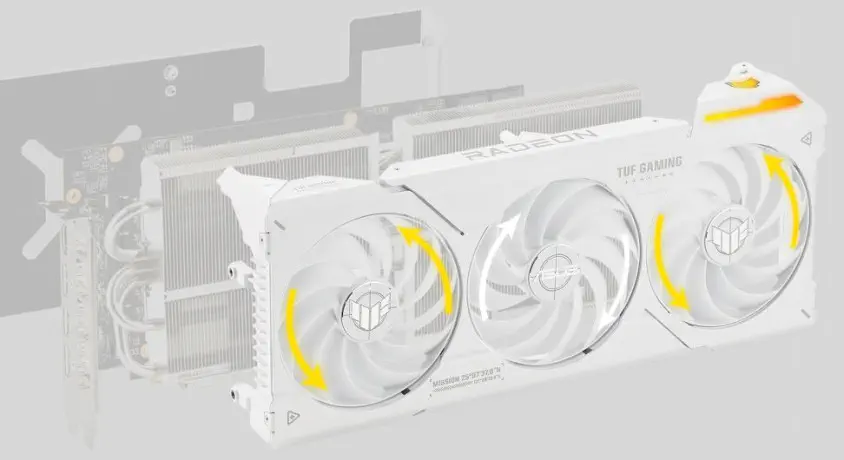 ASUS TUF Gaming Radeon RX 7800 XT White OC TUF-RX7800XT-O16G-WHITE-GAMING Gaming Ekran Kartı