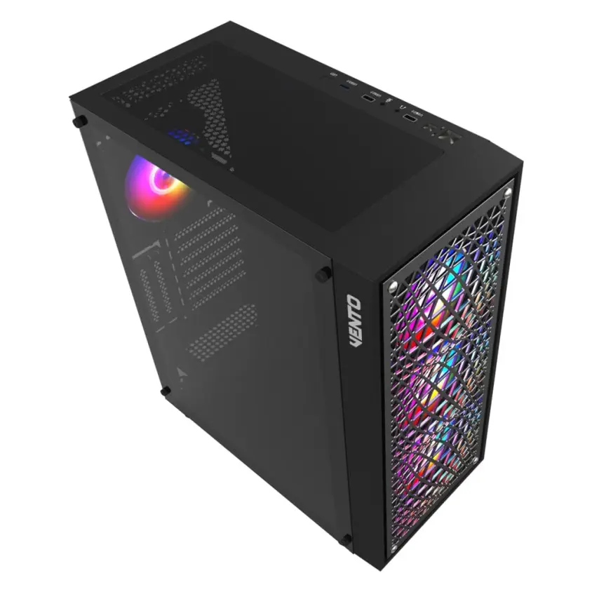 Vento VG18A FSP 650W 80+ 4x120mm RGB Fan USB 3.0 Mesh ATX Mid-Tower Gaming Kasa