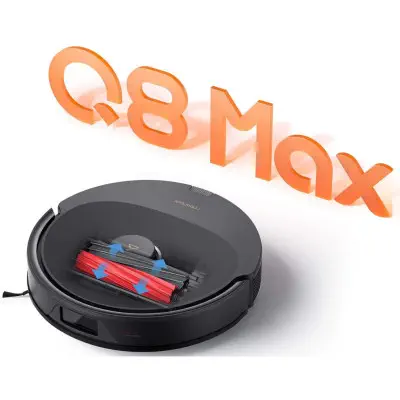 Roborock Q8 Max Siyah  Akıllı Robot Süpürge