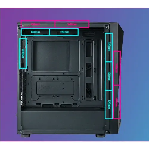 Cooler Master CMP520 CP520-KGNN70-S00 TG 700W ARGB Mesh ATX Mid-Tower Gaming Kasa