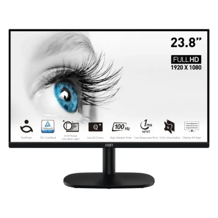 MSI Pro MP245V 23.8” 1920x1080 1ms 100Hz VA Anti-Glare Full HD Monitör