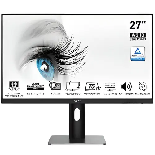 MSI Pro MP273QP 27″ 1ms 75Hz Freesync IPS Anti-Glare Pivot WQHD Monitör