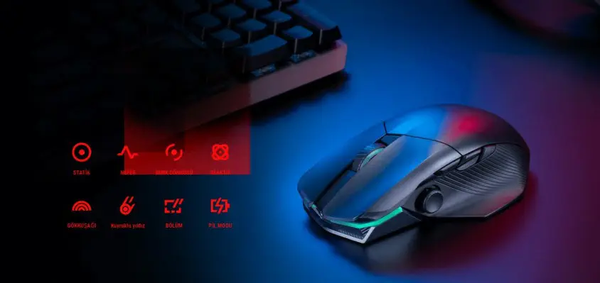 ASUS ROG Chakram X Origin Optik RGB Kablosuz Gaming Mouse