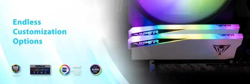 Patriot Viper Elite 5 RGB PVER596G60C42KW 96GB (2x48GB) DDR5 6000MHz CL42 Gaming Ram