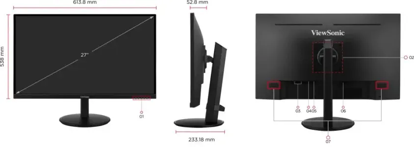 Viewsonic VG2709-2K-MHD 27″ IPS Monitör