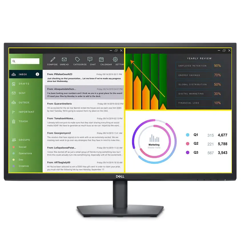 Dell E2723H 27″ 8ms 60Hz VA FHD Monitör