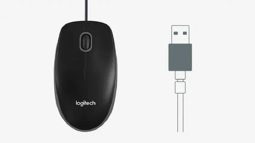 Logitech B100 Mouse Beyaz 910-003360