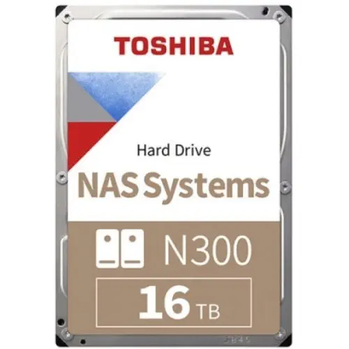 Toshiba N300 HDWG31GUZSVA 16TB 3.5″ SATA3 Nas Harddisk