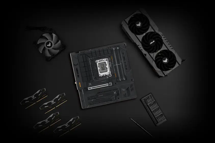ASUS TUF Gaming B760M-BTF WIFI D5 Anakart + ASUS A21 Plus ARGB mATX Mid Tower Kasa Bundle
