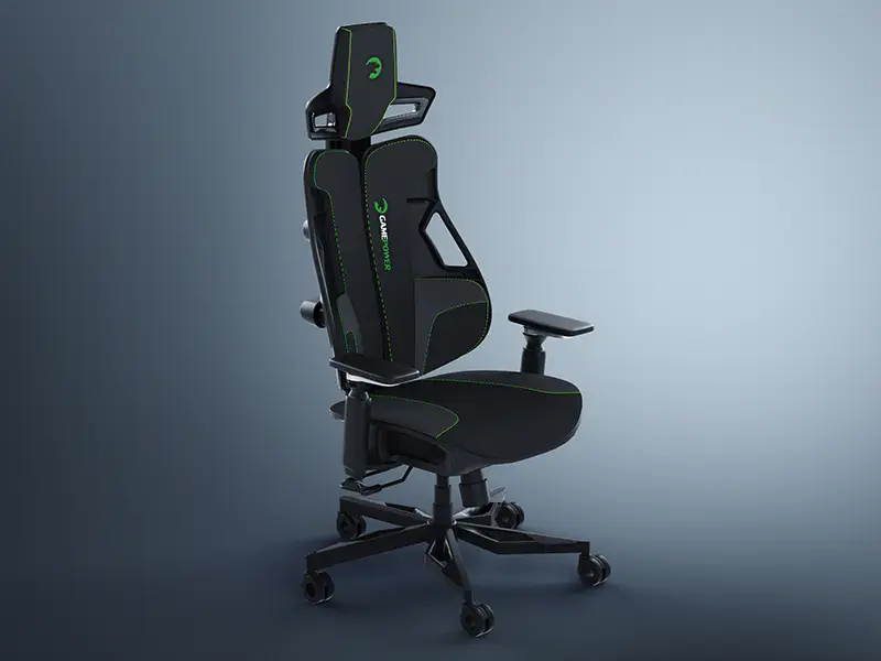 GamePower Throne Siyah-Yeşil Gaming Oyuncu Koltuğu