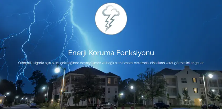 Tunçmatik TSK6136 Powersurge 5`Li 1050 Joule Siyah 1.5 Mt. Akım Koruyucu Priz