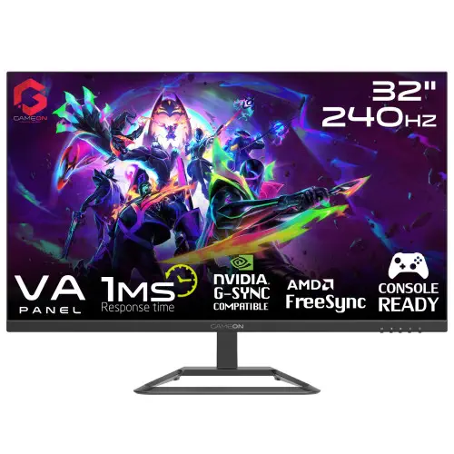 Gameon GOP32FHD240VA 32″ VA FHD 240Hz 1ms Gaming (Oyuncu) Monitör