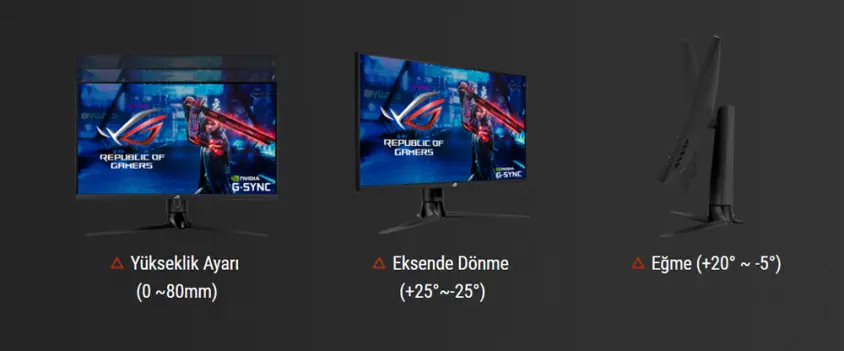 ASUS ROG Strix XG32AQ 32″ 1ms 175Hz G-Sync HDR600 Fast IPS WQHD Gaming (Oyuncu) Monitör