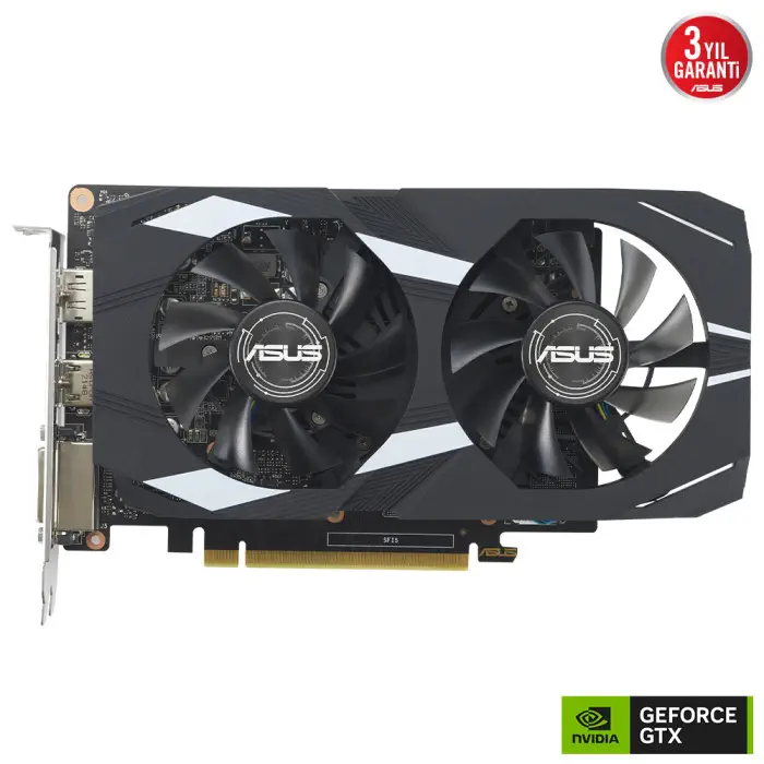 ASUS Dual GeForce GTX 1650 OC Edition DUAL-GTX1650-O4GD6-P-EVO 4GB GDDR6 128Bit Gaming (Oyuncu) Ekran Kartı