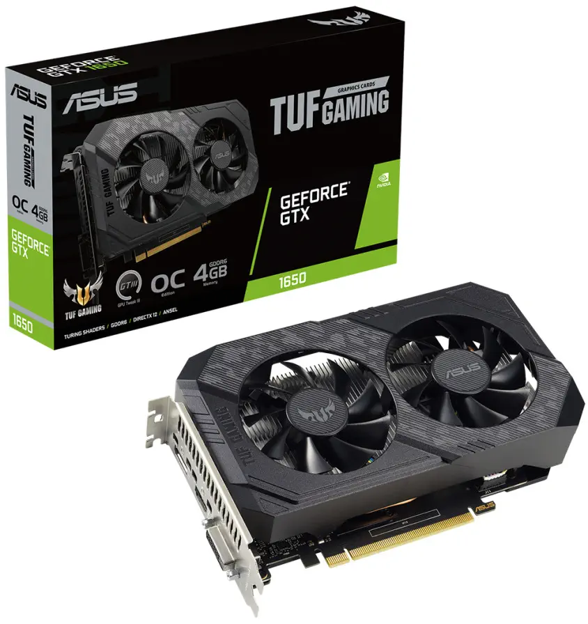 ASUS TUF-GTX1650-O4GD6-P-GAMING V2 Ekran Kartı