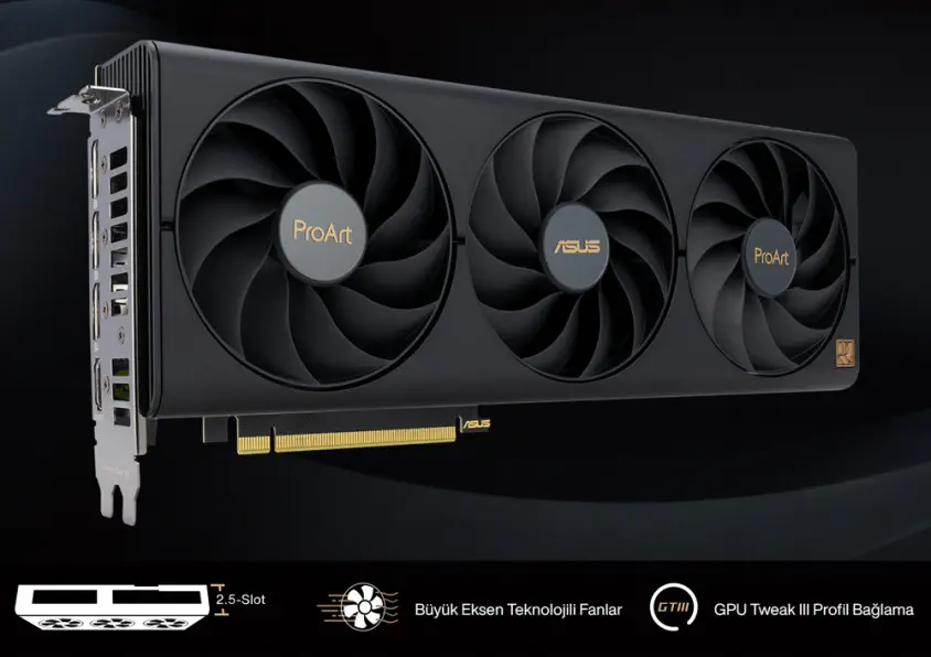 Asus PROART-RTX4060-O8G Gaming (Oyuncu) Ekran Kartı