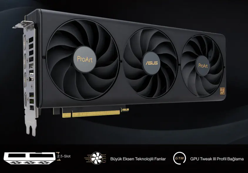 ASUS PROART-RTX4060TI-16G Gaming (Oyuncu) Ekran Kartı