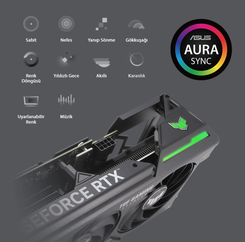 Asus TUF-RTX4070-O12G-GAMING Ekran Kartı