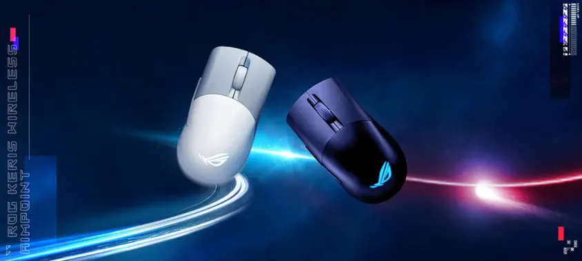 ASUS P709 ROG Keris RGB White Wireless AimPoint Gaming Mouse