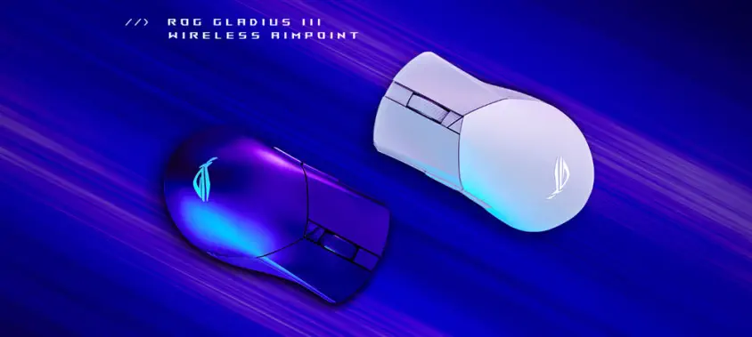 ASUS ROG GLADIUS III AimPoint Kablosuz Siyah V2 Gaming Mouse