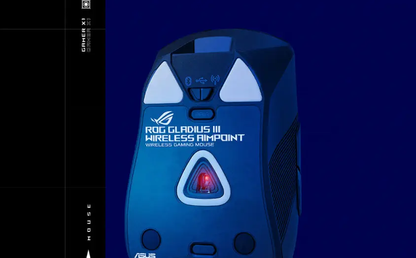 ASUS ROG GLADIUS III AimPoint Kablosuz Siyah V2 Gaming Mouse