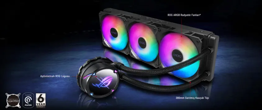 ASUS ROG Strix LC II 360 ARGB V3 360mm İşlemci Sıvı Soğutucu (90RC00F1-M0UAY4)