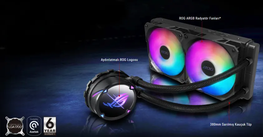 ASUS ROG Strix LC II 240 ARGB V2 240mm İşlemci Sıvı Soğutucu (90RC00E1-M0UAY1)