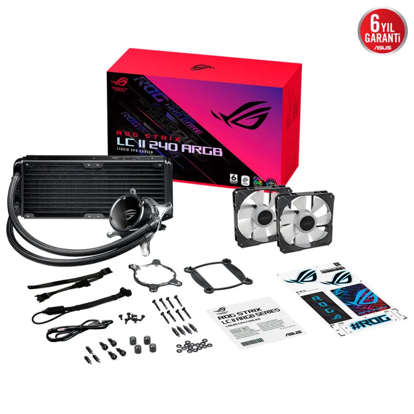 ASUS ROG Strix LC II 240 ARGB V2 240mm İşlemci Sıvı Soğutucu (90RC00E1-M0UAY1)